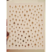 Nail Stickers - stars holo colour