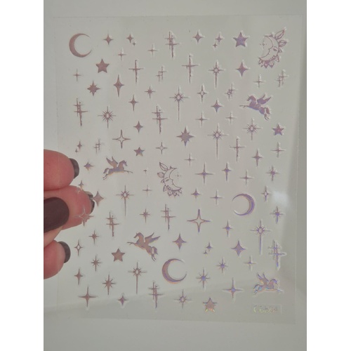 Nail Stickers - stars moons unicorns